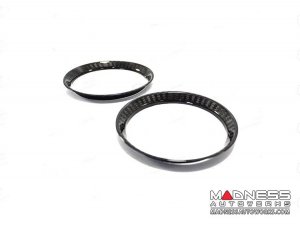 Alfa Romeo Giulia Interior Air Vent Circle Cover Kit - Carbon Fiber - Italian Theme